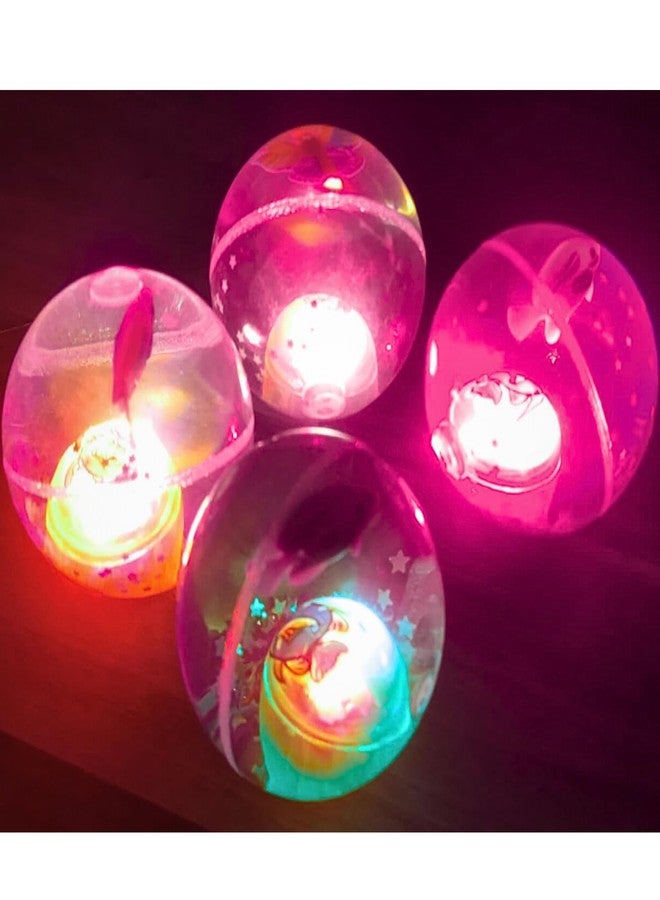 Munmoll Led Flashing Ball Rubber Bouncing Ball Anti-Stress Light LED Anti Stress Gift Fun Toys for Children LED Light Water Bounce Ball Toy Multicolor Light (Water Led Light Boll 4) - Image 1